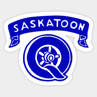 DEFUNCT - Saskatoon Quakers Hockey 1945 Sticker